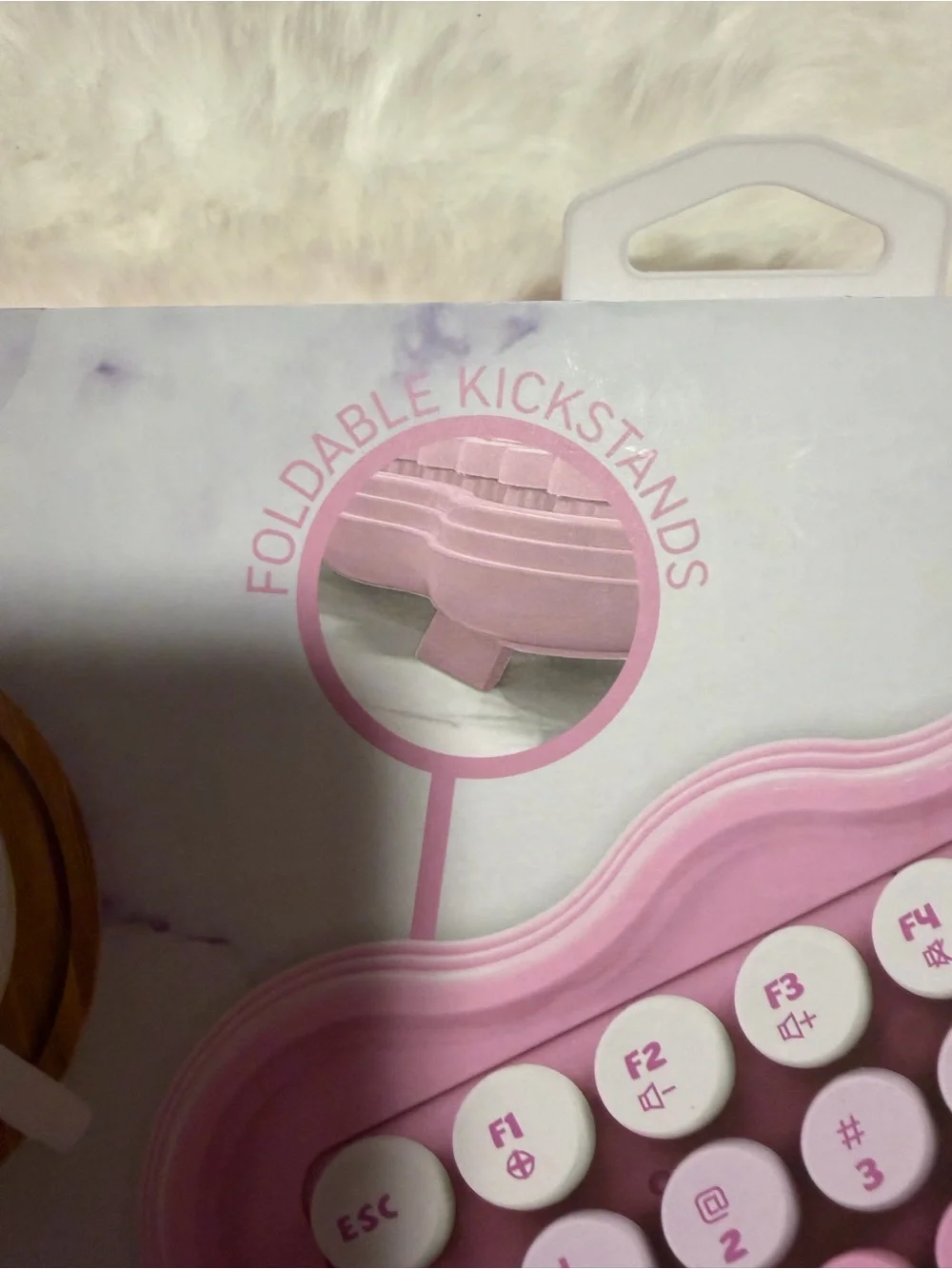 Wave Sync Wireless Tablet Keyboard - Pink